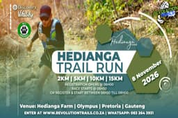Hedianga Monster Trail Run/Walk - 8 November 2026