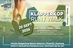 Klapperkop Road or Trail Run/Walk - 20 September 2026